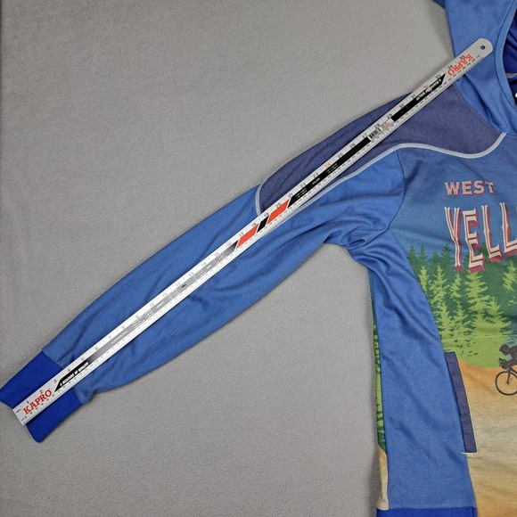 Primal Cycling Jersey‎ Sweater Mens XL Yellowstone Full Zip Hooded Pockets NEW - Picture 9 of 14